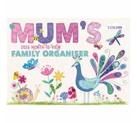 Carousel Worldwide, Mum's Fabric & Buttons 2026 A4 Wall Calendar Planner