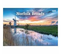 Carousel Worldwide Norfolk Broads 2026 A5 Wall Calendar - Scenic UK Photography, Monthly Planner, 12-Month Organiser for Home or Office