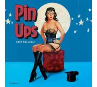 Carousel Worldwide Pin Ups 2027 Square Wall Calendar, 12-Month Calendar, Vintage Pin-Up Illustrations