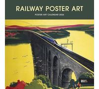 Carousel Worldwide Railway Poster Art 2026 Square Wall Calendar - Vintage Travel Poster Collection