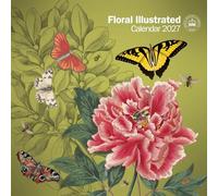 Carousel Worldwide Royal Botanic Gardens Kew Floral Illustrated 2027 Square Wall Calendar, 12-Month Calendar, Botanical Illustrations