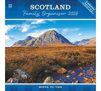 Carousel Worldwide Scotland Family Organiser 2026 Wall Planner - Month-to-View Family Calendar with Multiple Columns for Busy Households