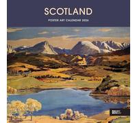 Carousel Worldwide Scotland Poster Art 2026 Wire-o Wall Calendar - Vintage Poster Art, Monthly Planner, 12-Month Organiser for Home or Office