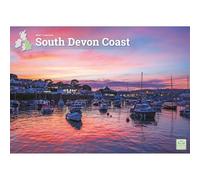 Carousel Worldwide South Devon Coast 2027 Wall Calendar, A4 Format, 12-Month Monthly Calendar, Coastal Landscape Photography