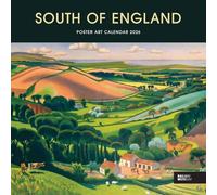Carousel Worldwide, South of England Poster Art 2026 Wire-o Wall Calendar