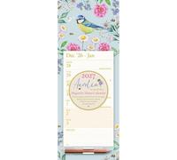 Carousel Worldwide Vintage Garden 2027 Month-to-View Magnetic Calendar, 12-Month Calendar, Classic Garden Artwork