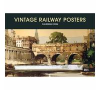 Carousel Worldwide, Vintage Railway Posters 2026 A4 Wall Calendar