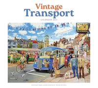 Carousel Worldwide Vintage Transport by Trevor Mitchell 2027 Wall Calendar, 12-Month Calendar, Classic Transport Illustrations