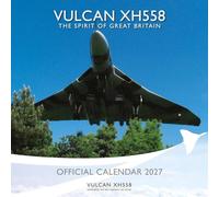 Carousel Worldwide Vulcan XH558 2027 Square Wall Calendar, 12-Month Calendar, Historic Aviation Photography