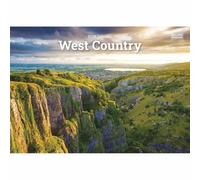Carousel Worldwide West Country 2026 A5 Wall Calendar - Scenic Coastal & Countryside Photography, Monthly Planner, 12-Month Organiser for Home or Office