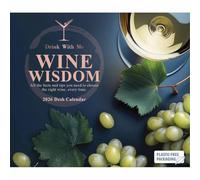 Carousel Worldwide, Wine Wisdom 2026 Easel Desk Calendar