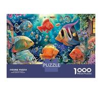 Carp 1000pc Ocean Fish Heavy-duty Cardboard Jigsaw Puzzle for Brain Teaser Lovers Team Building Leisure Entertainment Social Icebreaker Value for Money 70x50cm/1000pcs