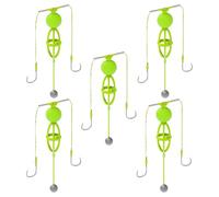 Carp Bait Holder, Catfish Platforms, 5pcs Spring Bait Cage Trap Fishing Hooks, Fish Equipment Stalking for Travelling, Bass, Panfish, Fresh Water & Sound Water