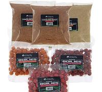 Carp Coarse Fishing Bait Set 3 x Packs Of 200g Boilies And 600g Groundbait Mixed Flavours FOR ALL ANGLERS