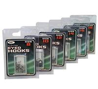 Carp-Corner 120X Match Fishing Eyed Hooks Barbless Size 8 10 12 14 16 18 20 Of Each