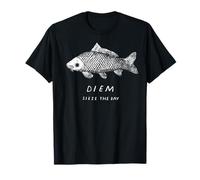 carp diem, sieze the day! funny carpe diem shirt. fishing. T-Shirt