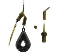 Carp Fishing Accessories Set, Run Ring, Rubber Beads for Chod Helicopter Rigs, Hair Rig Terminal Tackle (5)