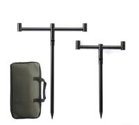 Carp Fishing Bar Set with Tackle Bag and 2 Rod Rest Heads Designed for Anglers Who Require Consistent Rod Positioning on Shorelines (2 heads 29-49cm)