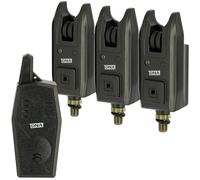 Carp Fishing Bite Alarm Set 2pc/3pc with Wireless Receiver 100-200m Long Range, Rolling Code Anti-Interference, Adjustable Volume & Silent Mode, Water Resistant Rod Alarms (3pc Wireless Alarm Set)