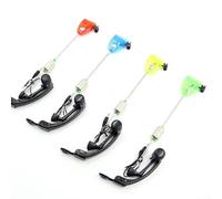Carp Fishing Bite Alarm Set 4 Illuminated Indicators for Lin Monitoring (red)