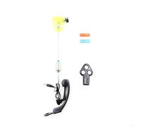 Carp Fishing Bite Alarm Set 4 Illuminated Indicators for Lin Monitoring (yellow)