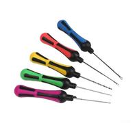 Carp Fishing Boilie Needle Set Kit with 5pcs Carbon Steel Bait Piercing and Line Tightening Tools for Effective Angling