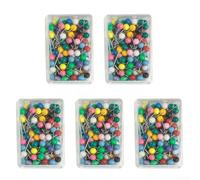 Carp Fishing Essentials 500pcs Rig Spare Pins with Round Heads Packed in Five Handy Boxes for Easy Access During Trips (4mm)