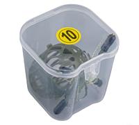 Carp Fishing Feeder Rig Set with Bait Holder Cage and Six Hooks, Featuring ABS Material and High Carbon Steel for Strong Performance