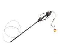 Carp Fishing Feeder with Bait Cage and Hooks Sizes 4 6 8 for River and Lake Fishing Designed to Maximize Catch with Hollow Sinker (6#)