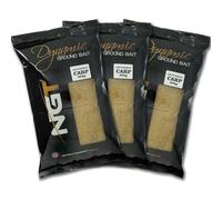 Carp Fishing Groundbait 3x 900g Bags of NGT Dynamic Ground Bait Mix Natural