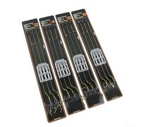 Carp Fishing Hair Rigs Featuring Curved Barb Hooks Includes Essential Bait Rig Stops (1pack #4)