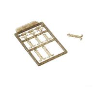 Carp Fishing Hair Stops 10pcs for Baits | PP plastic material, lightweight 0.54g, camouflage brown color, secures boilies firmly, easy to install