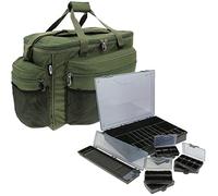 CARP FISHING LARGE HOLDALL CARRYALL BAG & TACKLE BOX & RIG BOX NGT