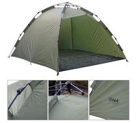 Carp Fishing Large Pop Up Bivvy Shelter 205x205cm Quick Setup Waterproof Day Shelter Tent, Beach Wind with Fibreglass Frame, Carry Bag & Pegs (With Groundsheet)