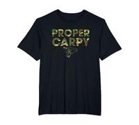 Carp Fishing Proper Carpy Design T-Shirt, Men's Big and Tall, Black, 2X Tall