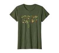 Carp Fishing Proper Carpy Design T-Shirt, Women, Olive Green, Large