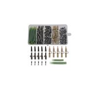 Carp Fishing Tackle Accessories, Carp Fishing Rigs Box Include Safety Leader Clips Quick Change Swivel Anti Tangle Sleeve Tail Rubber for Carp Bait