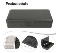 Carp Fishing Tackle Box Magnetic Organizer with 10 Rig Pins, Deep Compartment for Hooklink Spools Rig Tool and Leader Line Storage, For Durable PVC Fishing Equipmen