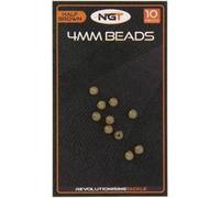 Carp Fishing Terminal Tackle Accessories Clips Tail Rubbers Anti-Tangle Sleeves Kickers 4mm Beads in Green/Brown Chose your terminal tackle from below (4mm Beads Brown 10pc)