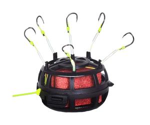 Carp Hook, Bass Fishing with Bait Basket - Reverse Basic Assembly for River Lake Catfish Fishing Fishing Freshwater