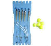 Carp Hooks for Hair Rigs with Line Ideal for Europe Feeder Group Carp Fishing and Rig Building (6#)