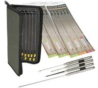 Carp Oakwood Fishing Rig Board + 6 Hair Rigs + 4 Piece Tackle Needle Set