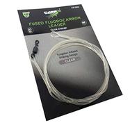 CARP ON - 1m/100cm 30lb CARP LEADER Line - Tungsten Infused Fluorocarbon Quick Link Swivel - Sinking Design - (Basic - Which includes Quick Link Swivel, Clear) [37-9012]