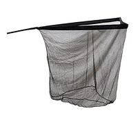 Carp On - 42in CARP Landing Fishing Net With 1.8m 2 Piece Pole Handle With Double Shrink Grips Fish Safe Black 6mm Mesh [32-1001]