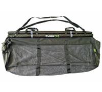 Carp On - Deluxe Floating Weigh Recovery Sling Made from 210D Material Dark Green - Wide Span (Dimensions 120 x 35 x 50cm) Green Mesh with 190T Drawstring Carry Bag [27-00050]
