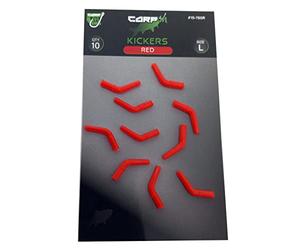 Carp On - Pack of 10 Hook KICKERS Helps Eliminate Fishing Rig Terminal Tackle Tangles (Red, 10 x Large - Hook Size 2-4) [15-765R]