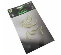 Carp On - Pack of 10 Hook KICKERS Helps Eliminate Fishing Rig Terminal Tackle Tangles (Weed Green, 10 x Large - Hook Size 2-4) [15-765G]