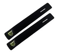Carp On - Pack of 2 x 25cm x 3.5cm ROD STRAPS (With Ring Slot) Neoprene Fishing Rod Protection Anti Rub Protection for Storing All types of fishing Rods - Sea, Carp and Coarse [36-0009]