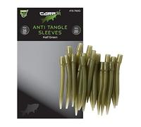 Carp On - Tapered Anti Tangle Sleeves 20 Pack - Weed Green - Helps Eliminate Fishing Terminal Tackle Tangles (20 x Weed Green) [15-760G]