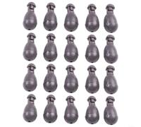 Carp Terminal Tackle Feeder Fishing Tools 20pcs Quick Change Beads for Instant Hooklength Change ABS Made (L Brown)
